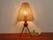 Mid-Century Teak & Sisal Tripod Table Lamp, Denmark, 1950s 3