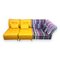 Mehrfarbiges Modulares 3-Sitzer Sofa von Fama Arianne, 3er Set 3