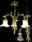 Art Nouveau Ceiling Lamps in Bronze, France, 1905, Set of 2, Image 2