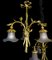 Lámparas de techo modernistas de bronce, Francia, 1905. Juego de 2, Imagen 11