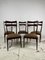 Wooden Chairs in Leather attributed to Ico & Luisa Parisi, 1950s, Set of 5 1