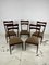 Wooden Chairs in Leather attributed to Ico & Luisa Parisi, 1950s, Set of 5, Image 2