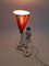 Lámpara de mesita de noche polaca de cerámica, años 50, Imagen 5