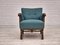 Danish Armchair in Wool & Oak, 1960s, Image 4