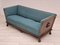 Danish 3 Seater Drop Arm Sofa in Wool & Oak, 1950s 11