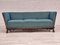 Danish 3 Seater Drop Arm Sofa in Wool & Oak, 1950s, Image 2