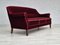 Dänisches 3-Sitzer Sofa aus Velours & Buchenholz, 1950er 2