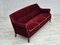 Dänisches 3-Sitzer Sofa aus Velours & Buchenholz, 1950er 3