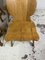 Brutalist Italian Wooden Chairs, 1960s, Set of 4, Image 5