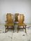 Brutalist Italian Wooden Chairs, 1960s, Set of 4 1