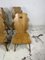 Brutalist Italian Wooden Chairs, 1960s, Set of 4 3