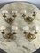 Italian Golden Wrought Iron Wall Lights, 1980s, Set of 4, Image 2