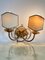 Italian Golden Wrought Iron Wall Lights, 1980s, Set of 4, Image 6