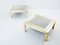 Brushed Brass and Stainless Steel Coffee Tables from Giacomo Sinopoli, 1970s, Set of 2 11