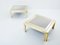 Brushed Brass and Stainless Steel Coffee Tables from Giacomo Sinopoli, 1970s, Set of 2, Image 11