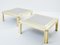 Brushed Brass and Stainless Steel Coffee Tables from Giacomo Sinopoli, 1970s, Set of 2 10