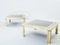 Brushed Brass and Stainless Steel Coffee Tables from Giacomo Sinopoli, 1970s, Set of 2 12