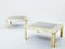 Brushed Brass and Stainless Steel Coffee Tables from Giacomo Sinopoli, 1970s, Set of 2, Image 12