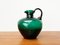 Art Deco German Green Glass Jug by Prof. Bruno Mauder for Zwiesel Theresienthal, 1930s 1