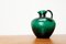 Art Deco German Green Glass Jug by Prof. Bruno Mauder for Zwiesel Theresienthal, 1930s 12