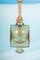 Lámpara colgante bohemia Mid-Century de vidrio, años 70, Imagen 6