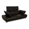 Black Leather Volare 2-Seater Sofa from Koinor 3
