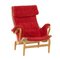 Roter Pernilla Chair von Bruno Mathsson für Dux, 1980er 1