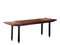 Teak, Metal and Brass Bench, Italy, 1960s 3