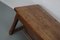 Large Vintage French Rustic Farmhouse Cherry Dining Table, 1950s, Image 4