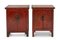 19th Century Chinese Red Lacquer Sideboards, Set of 2 1