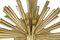 Vergoldete Art Deco Wandleuchten mit Sonnenschliff, 1920er, 2er Set 4