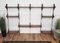 Italian Modular Wall Shelving System in Wood and Metal, 1950s, Set of 10 6