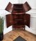 Antique Italian Inlaid Walnut Corner Bar Cabinet, 1890s 9