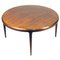 Scandinavian Circular Rosewood Coffee Table attributed to Johannes Andersen from CFC Silkeborg, 1960s, Image 1