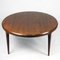 Scandinavian Circular Rosewood Coffee Table attributed to Johannes Andersen from CFC Silkeborg, 1960s 6