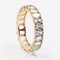 Vintage 14k Yellow Gold Aquamarine Eternity Ring 4