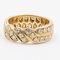 Vintage 18k Yellow Gold Eternelle Ring with Diamonds, 1970s, Image 4