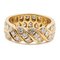 Anillo Eternelle vintage de oro amarillo de 18 k con diamantes, años 70, Imagen 1