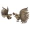 Bronze Sculptures of Fighting Roosters, Japan, 1950s, Set of 2, Image 1