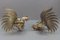 Bronze Sculptures of Fighting Roosters, Japan, 1950s, Set of 2 7