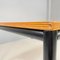 Italian Modern Dining Table or Desk in Wood and Black Metal, 1980s 5