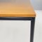 Italian Modern Dining Table or Desk in Wood and Black Metal, 1980s 8