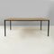 Italian Modern Dining Table or Desk in Wood and Black Metal, 1980s, Image 3