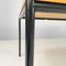 Italian Modern Dining Table or Desk in Wood and Black Metal, 1980s 13