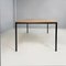 Italian Modern Dining Table or Desk in Wood and Black Metal, 1980s 4