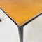 Tavolo da pranzo o scrivania moderno in legno e metallo nero, Italia, anni '80, Immagine 7
