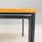 Italian Modern Dining Table or Desk in Wood and Black Metal, 1980s 12