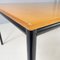 Italian Modern Dining Table or Desk in Wood and Black Metal, 1980s 6