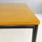 Italian Modern Dining Table or Desk in Wood and Black Metal, 1980s 4