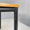 Moderner italienischer Esstisch oder Schreibtisch aus Holz & schwarzem Metall, 1980er 6